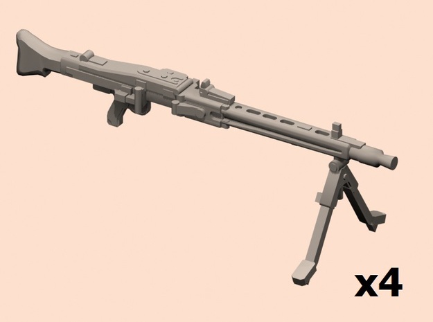 1/24 MG-42 machine guns (no ammo) in Tan Fine Detail Plastic