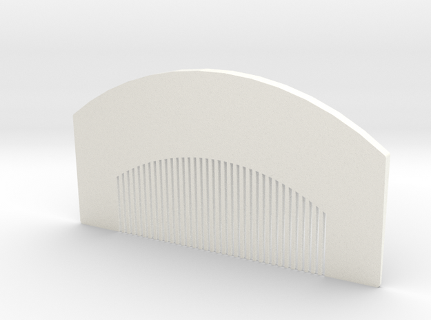 comb in White Processed Versatile Plastic