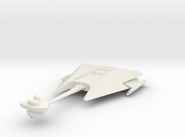 2500 Klingon D-10 class in White Natural Versatile Plastic