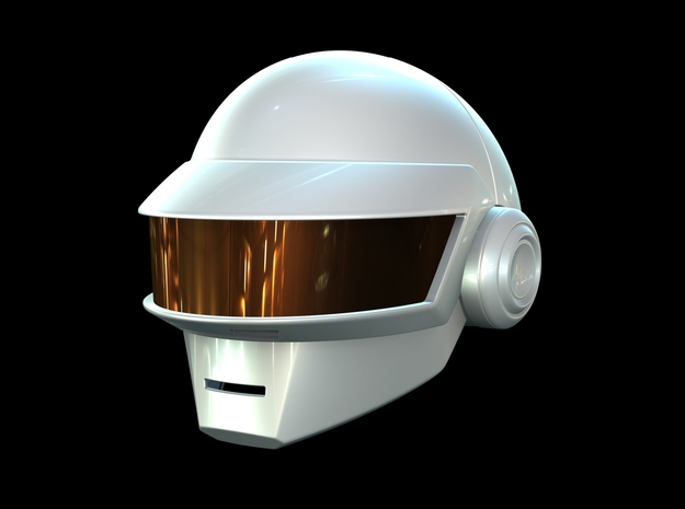 Daft Punk_Thomas Helmet _V2 (Nov 2019) in White Natural Versatile Plastic