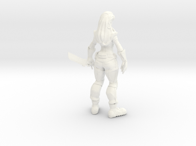 1/18 Mercenary by Rondoc in White Processed Versatile Plastic