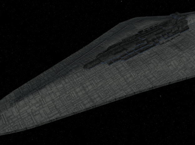 Imperial Mandator II star dreadnought - BLACK in Black Natural Versatile Plastic