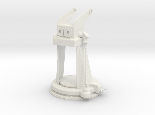 1/5 DKM 3.7cm Flak M42 Single Mount (Pedestal) in White Natural Versatile Plastic