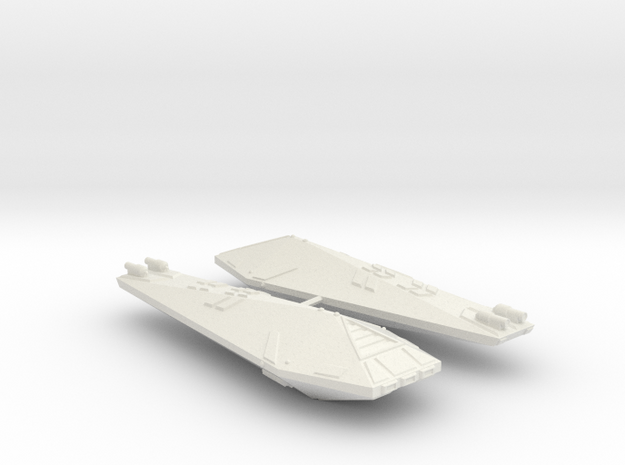 3125 Scale Hydran Knight Destroyers (2) CVN in White Natural Versatile Plastic