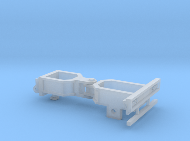 Booster Dolly - Single Axle in Smooth Fine Detail Plastic