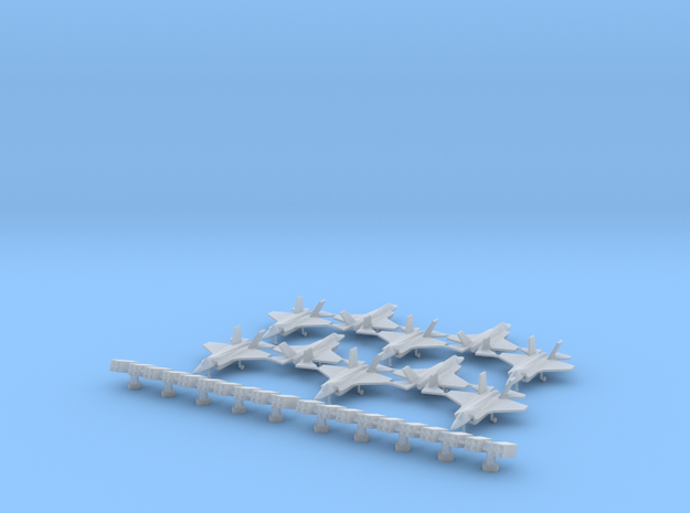 F-35 (10x) (1:340) & Sea Sparrow Launcher (1:300) in Smooth Fine Detail Plastic