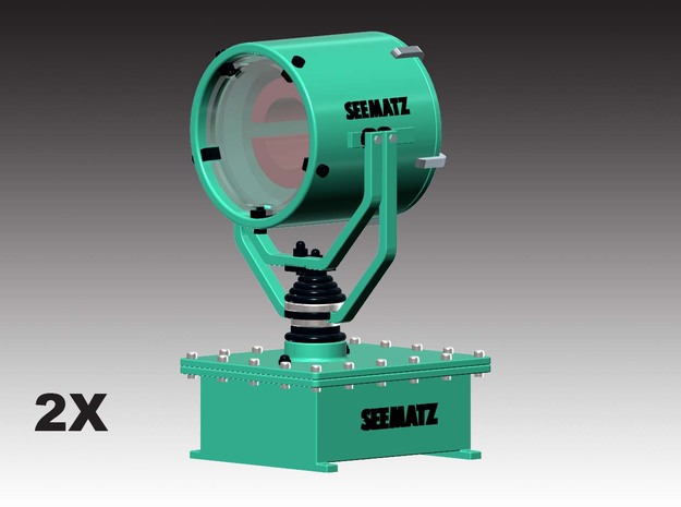 Seematz EFS 351 searchlight - 1:50 - 2X in Clear Ultra Fine Detail Plastic
