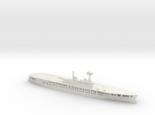 British Aircraft Carrier Eagle in White Natural Versatile Plastic: 1:600