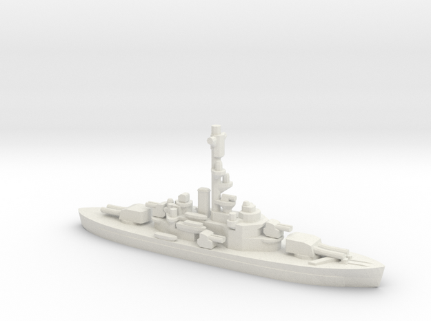 Finnish Coastal Defense Ship Ilmarinen in White Natural Versatile Plastic: 1:1800