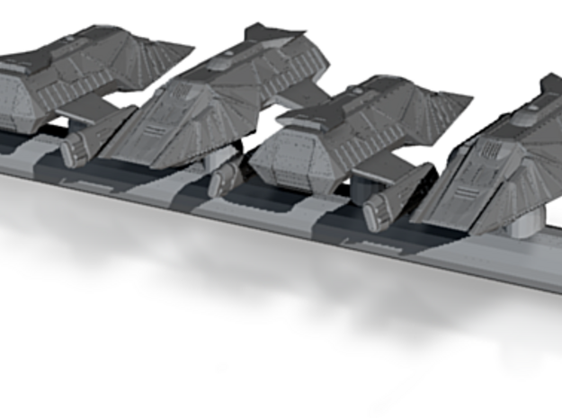Klingon Shuttlecraft 1/1000 scale 0.4" in Tan Fine Detail Plastic