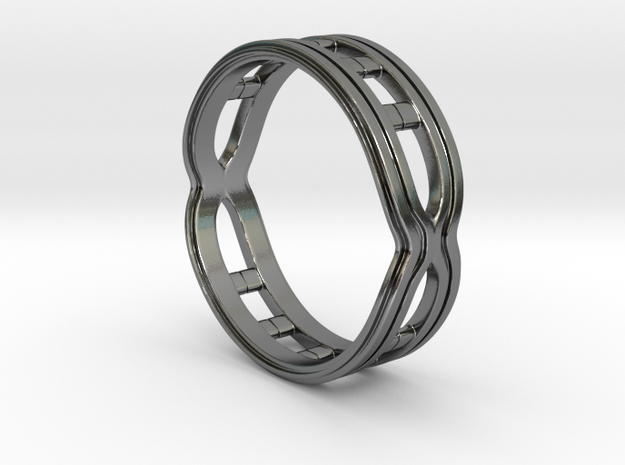 Women's (Helix) Band Ring in Polished Silver
