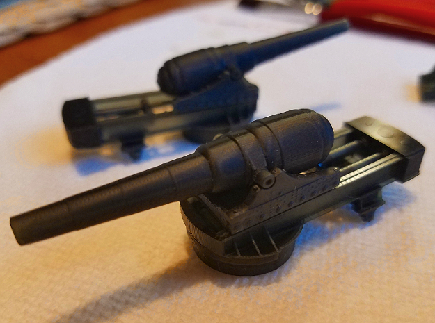 1 x 1/192 scale Armstrong 100-Ton Gun in Tan Fine Detail Plastic