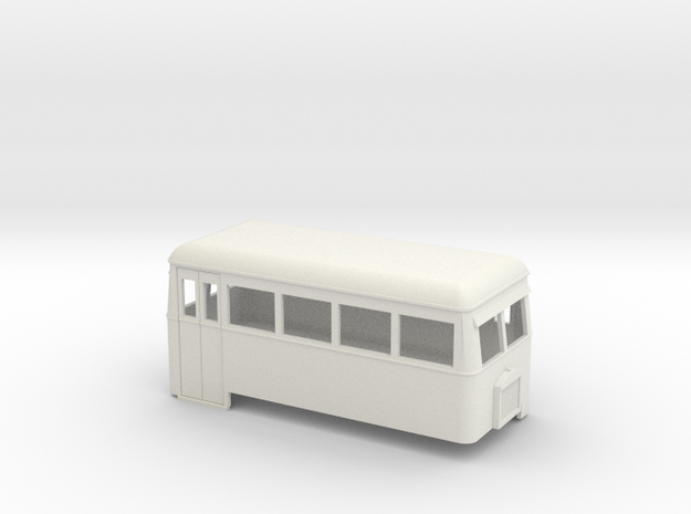 009 short double-ended railbus  in White Natural Versatile Plastic