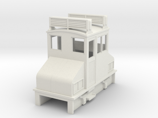  OO9 Cheap and Easy Early IC loco US Steeplecab in White Natural Versatile Plastic