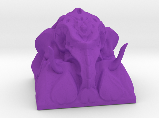 Ganesha Keycap in Purple Processed Versatile Plastic