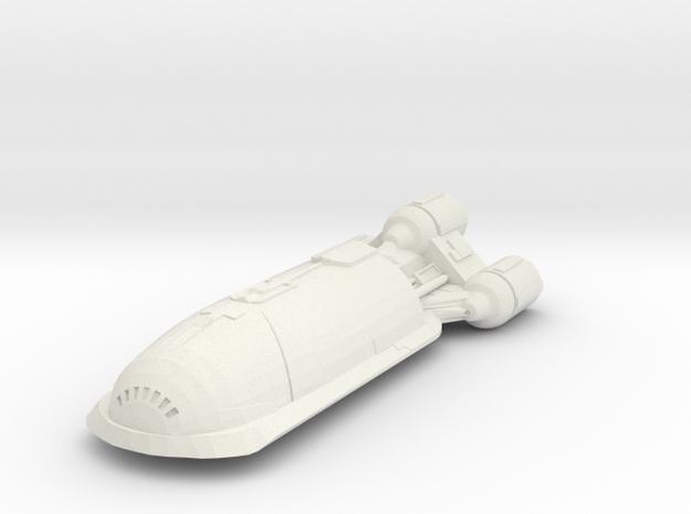 CSS-1 Corellian Star Shuttle 5" long in White Natural Versatile Plastic