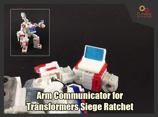 Transformers Arm Communicator in White Natural Versatile Plastic