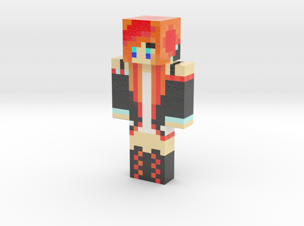 Flamegirl | Minecraft toy in Glossy Full Color Sandstone