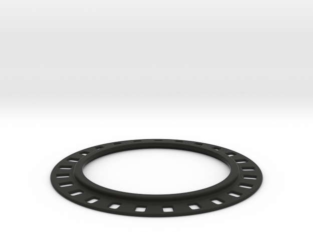 Universal Brake Rotor Mount for LSS - Slim design in Black Natural Versatile Plastic