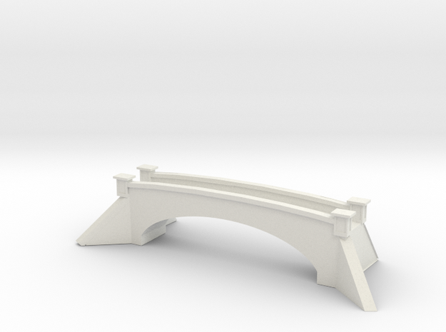 footbridge for Dellwood park Diorama in White Natural Versatile Plastic