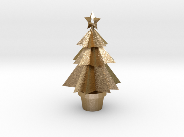 Christmas tree_Winter Country in Polished Gold Steel