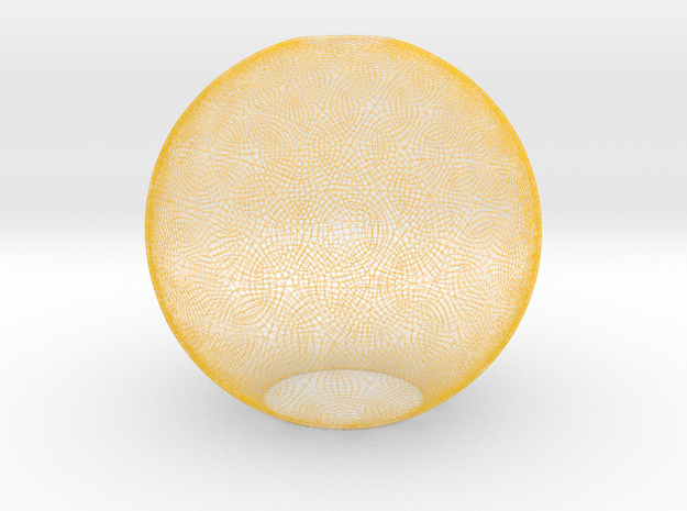 Lamp shade in Yellow Processed Versatile Plastic