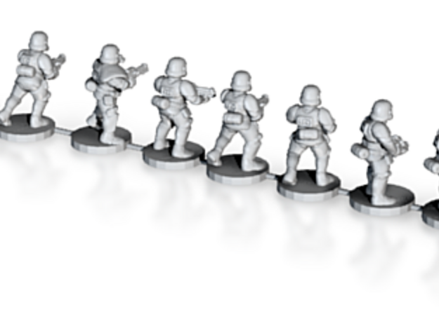 15mm Knights Full Squad in Tan Fine Detail Plastic