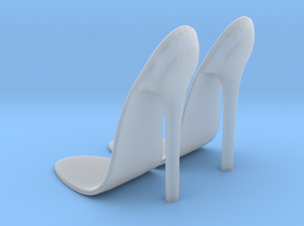 girl-platform sole base-heel1 in Tan Fine Detail Plastic