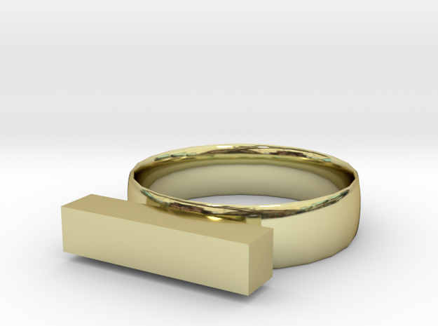 Subtraction Ring in 18K Yellow Gold
