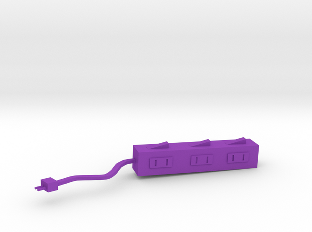 Telescopic extension cord in Purple Processed Versatile Plastic