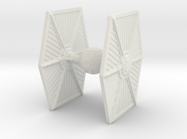 Imperial TIE fighter / high detail in White Natural Versatile Plastic