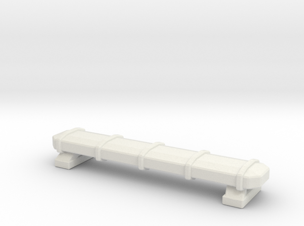 1/87 KME Tiller Lightbar  in White Natural Versatile Plastic