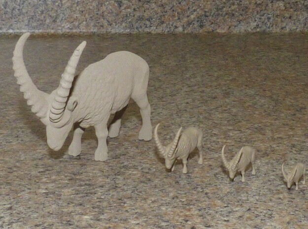 African Antelope Grazing in White Natural Versatile Plastic: 1:48 - O
