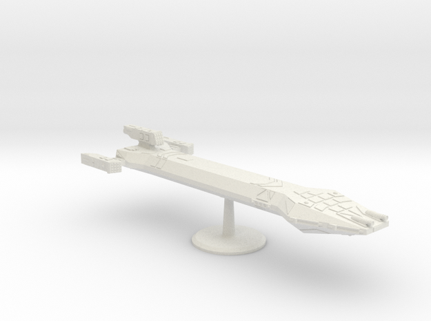 2500 Scale Hydran Lord Marshal Command Cruiser CVN in White Natural Versatile Plastic