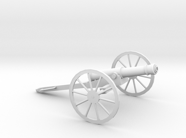 1/72 Scale American Civil War Cannon 1841 in Tan Fine Detail Plastic
