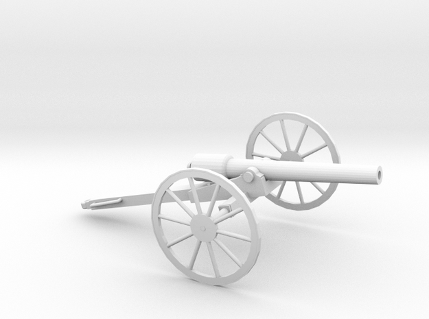 1/72 Scale American Civil War Cannon 10-Pounder in Tan Fine Detail Plastic