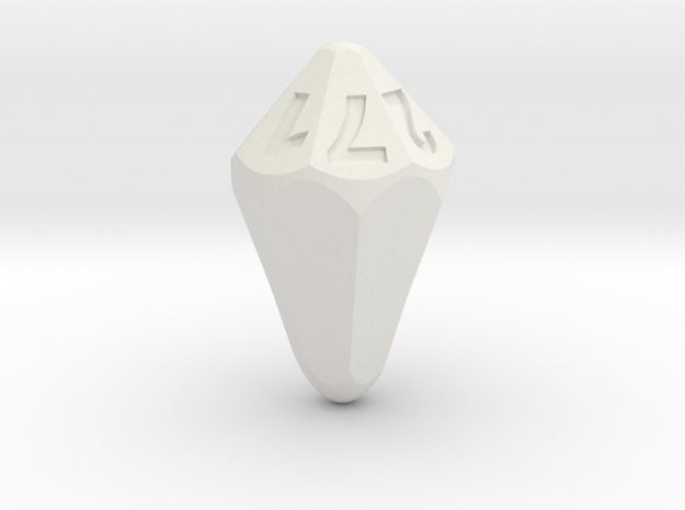 d7 shard (rounded) in White Natural Versatile Plastic