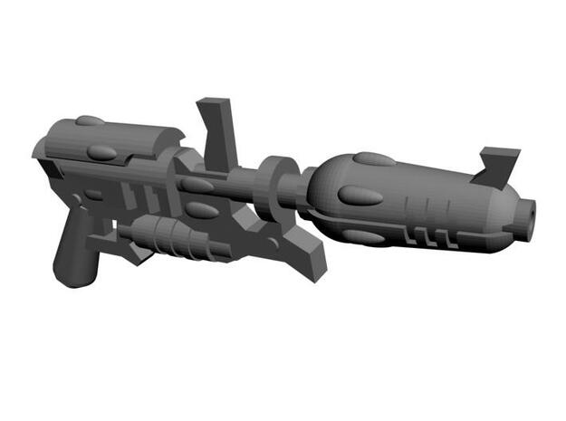 Space Elf blaster x26 in Tan Fine Detail Plastic