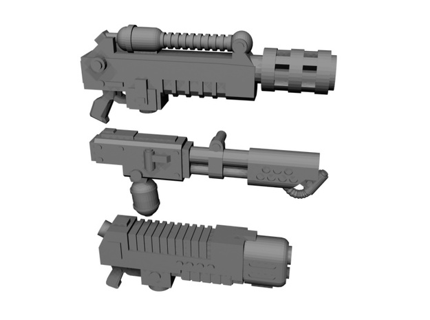 Sci-Fi special weapons 30 guns in Tan Fine Detail Plastic