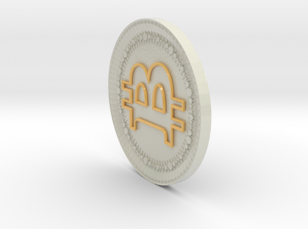 the small b bitcoin coin v2019 in Glossy Full Color Sandstone