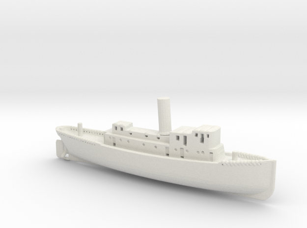 1/700 Scale GLADIATOR Towboat 1896 in White Natural Versatile Plastic