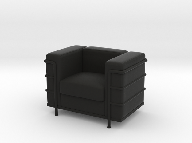 Le-Corbu-Sofa-Mini-03 in Black Natural Versatile Plastic