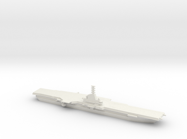 1/1800 Scale USS Yorktown CVS-10 in White Natural Versatile Plastic