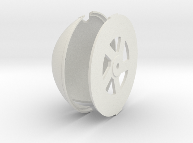 Albatros DVa Spinner - 5- 5/16" in diameter in White Natural Versatile Plastic