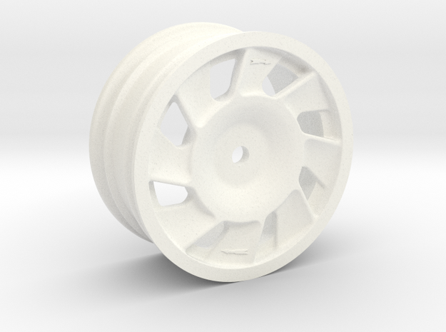 205 t16 EVO2 replica wheel Right in White Processed Versatile Plastic