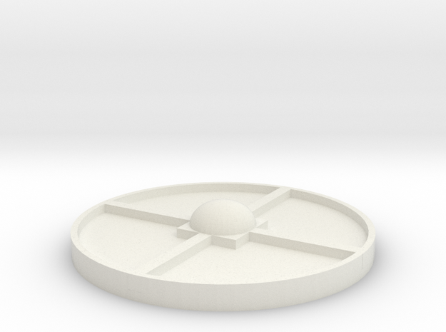 Outpost - Agriculture Pod Module Top in White Natural Versatile Plastic