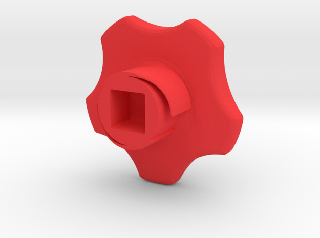 Mikron Door Knob Type A ($10) in Red Processed Versatile Plastic