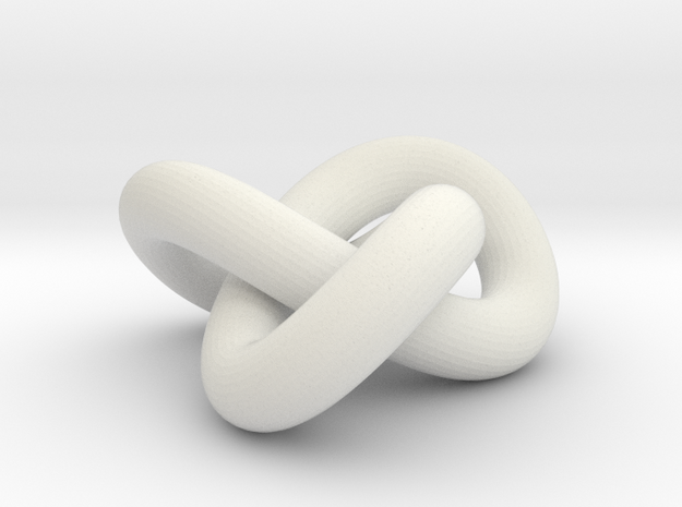 Torus knot in White Natural Versatile Plastic