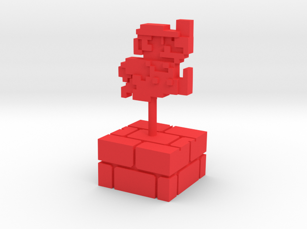 PixFig: Mario 4''  in Red Processed Versatile Plastic