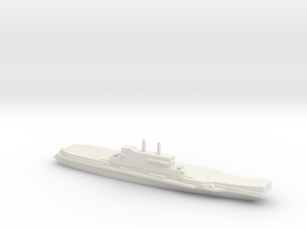 1/1800 Scale Italian aircraft carrier Giuseppe Gar in White Natural Versatile Plastic